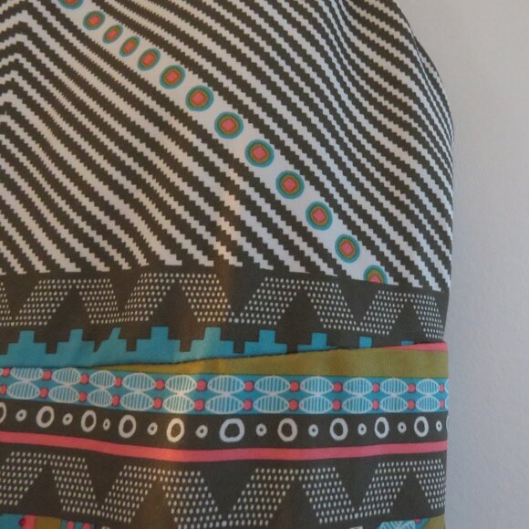 PRANA Ariel Athleisure Dress in Green Taos Southwestern Aztec Pickleball Sz XS - Picture 6 of 13